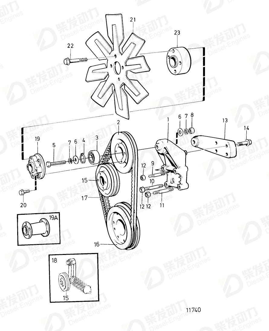 volvo penta Fan hub 863093 Drawing volvo penta Fan hub 863093 Drawing